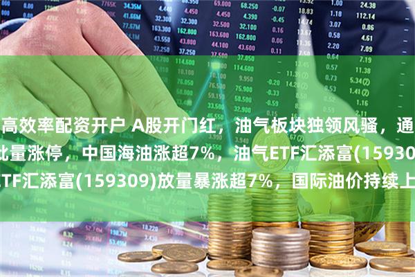 高效率配资开户 A股开门红，油气板块独领风骚，通源石油、中海油服等批量涨停，中国海油涨超7%，油气ETF汇添富(159309)放量暴涨超7%，国际油价持续上攻！
